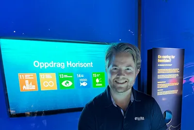 Martin Hellesø (28) er sjef for nytt moderne visningssenter