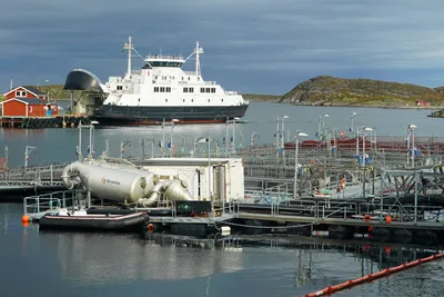Foreløpig er én av to ferger til lakseøya Lovund tatt ut i streik