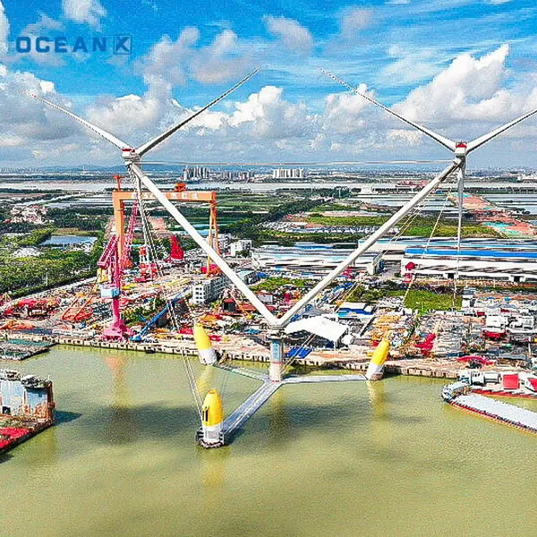 Two-headed floating wind turbine giant completed by China's