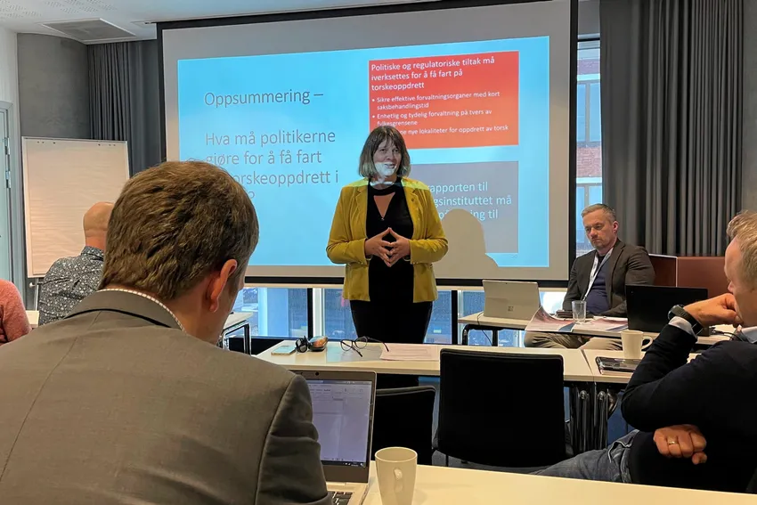 Regjeringen heier på torskeoppdrett