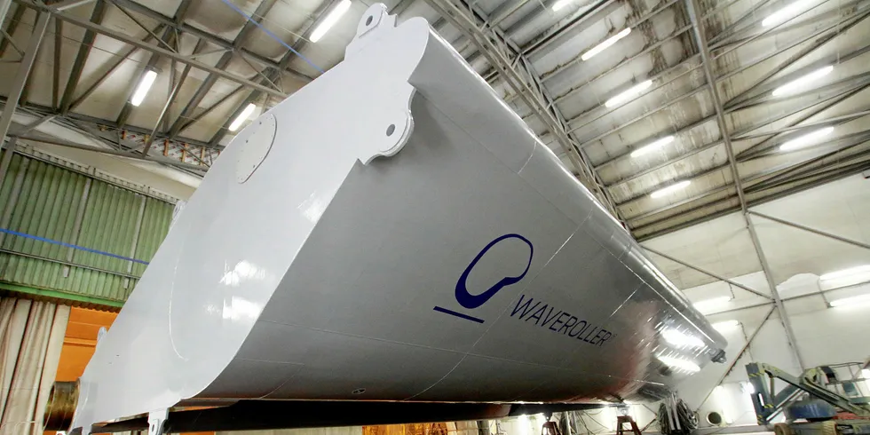 The WaveRoller has been scaled up to a 1MW design