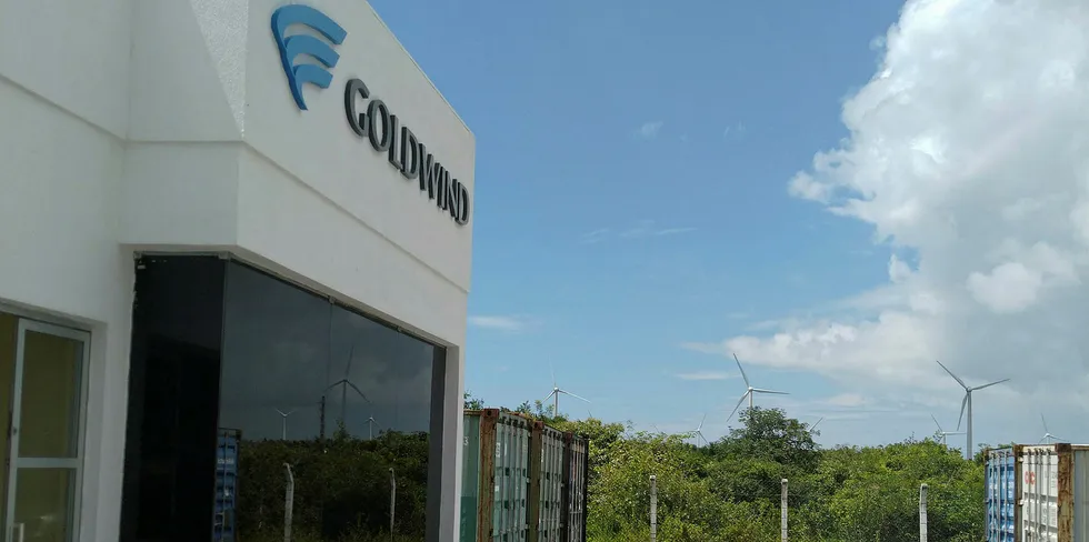 A Goldwind facility in Brazil. The OEM is gaining ground in South America.