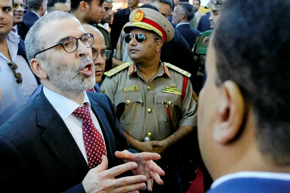 Key oilfield online: Mustafa Sanalla, chairman of Libyan state oil company NOC