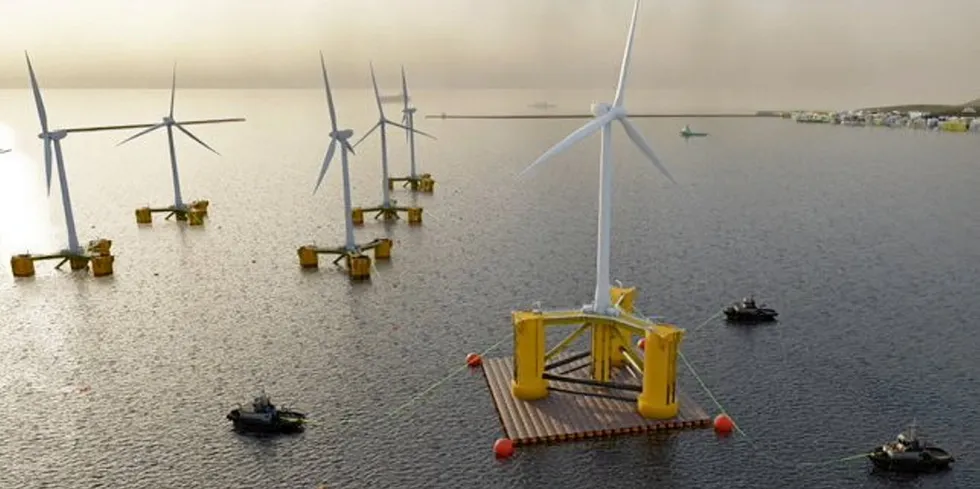 . EMEC floating wind demonstrator hub.