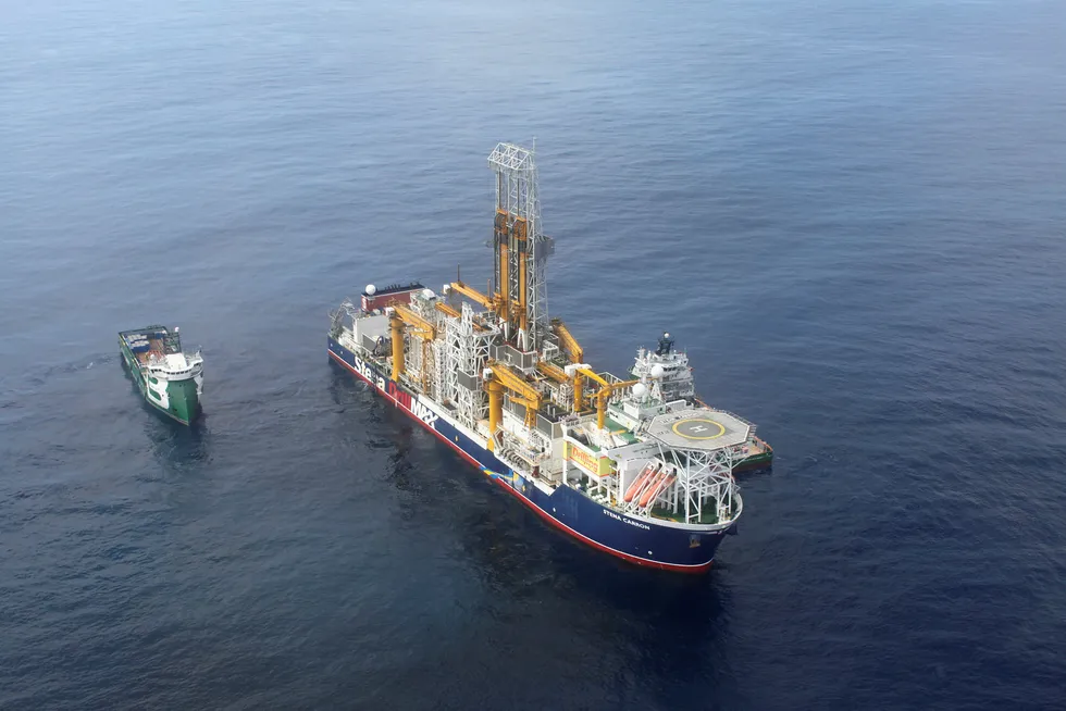 Moving on to wildcat: the drillship Stena Carron