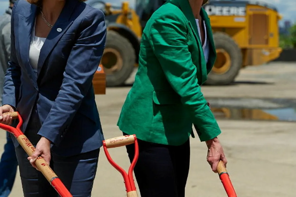 Equinor US renewables head Molly Morris and Nyserda chief executive Doreen Harris.