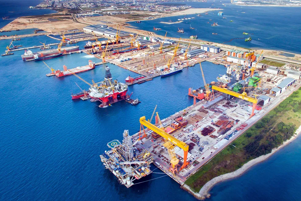 Operational: Sembcorp Marine's flagship Tuas Boulevard Yard in Singapore