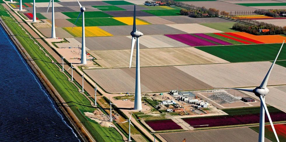 The 90MW Zuidwester project in the Netherlands, where RWE replaced 50 300kW Enercon turbines installed in 1991 with 12 7.5MW Enercon machines