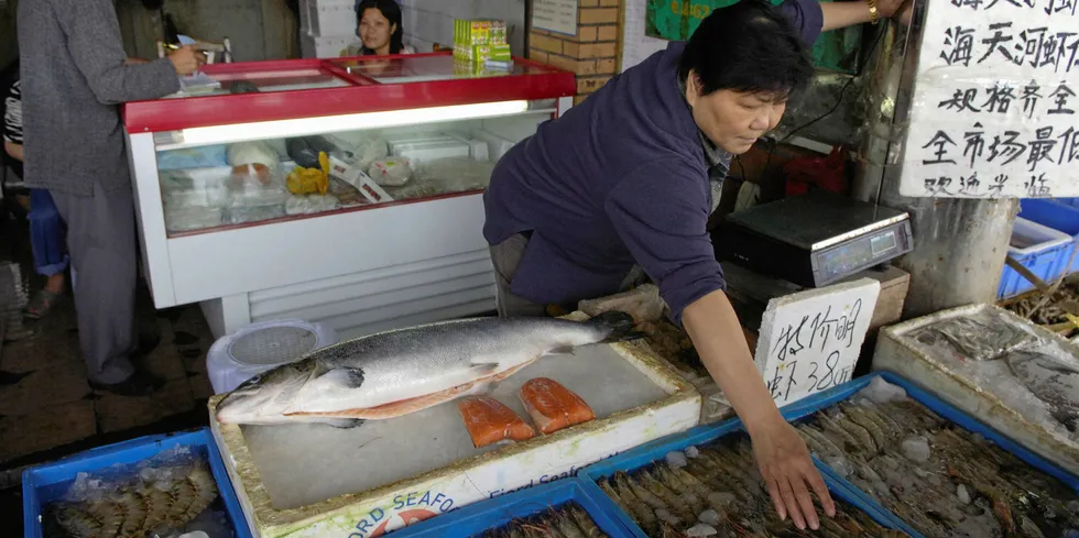 Any takers? Salmon sales have ground to a halt on the Chinese market, thanks to a food scare associating the fish with COVID-19.