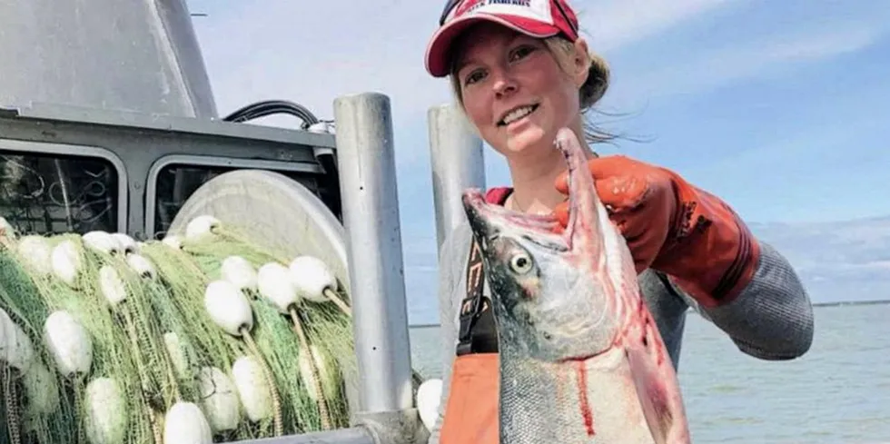 Katherine Carscallen's livelihood depends on seasonal sockeye salmon fishing in Bristol Bay, Alaska.