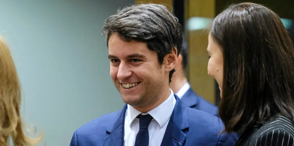 New French Prime Minister Gabriel Attal.