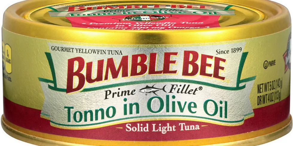 Bumble Bee yellowfin tuna.