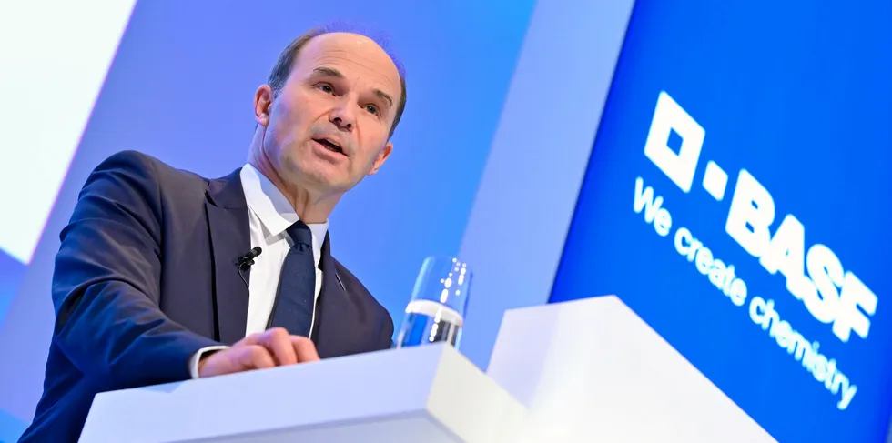 Martin Brudermueller, chairman of German chemicals giant BASF.