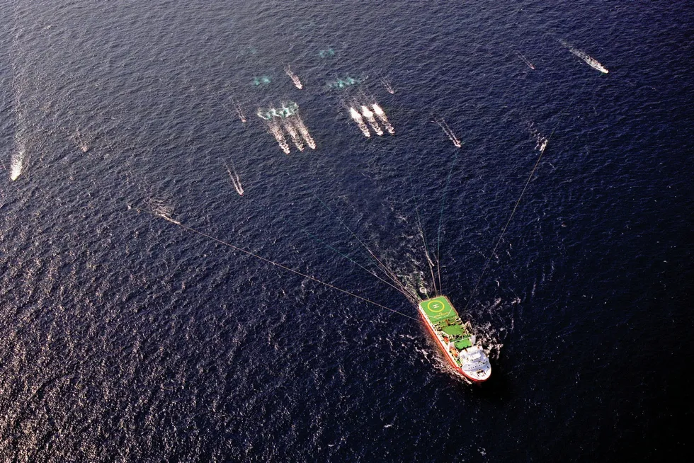 Crucial exploration work: acquiring seismic offshore Australia