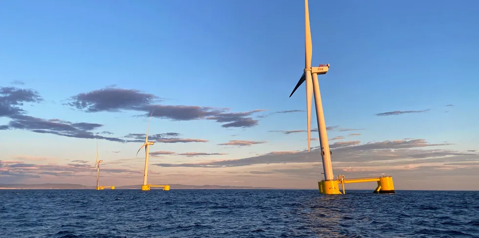 WindFloat Atlantic pilot array