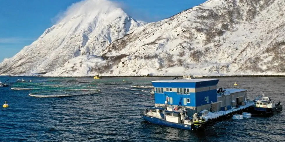 The Norwegian Directorate of Fisheries at Grieg's Davatluft farm in Alta municipality, Finnmark.