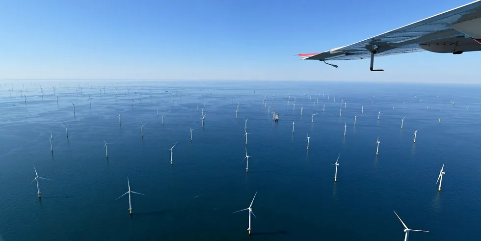 Wind power production in the Belgian North Sea