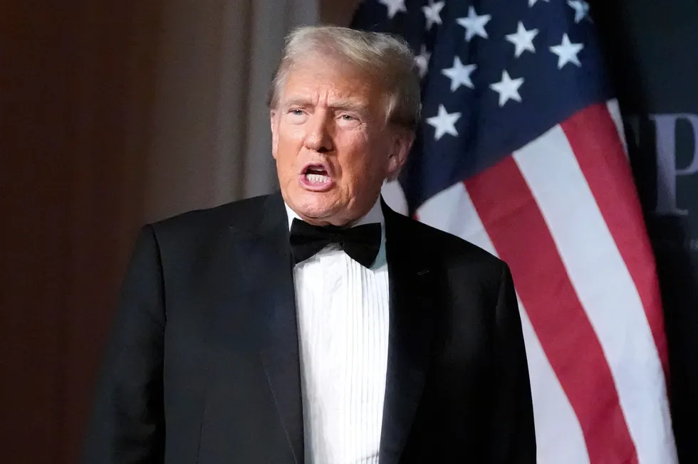 President-elect Donald Trump arrives to speak during an America First Policy Institute gala at his Mar-a-Lago estate on Thursday, 14 November 2024, in Palm Beach, Florida.