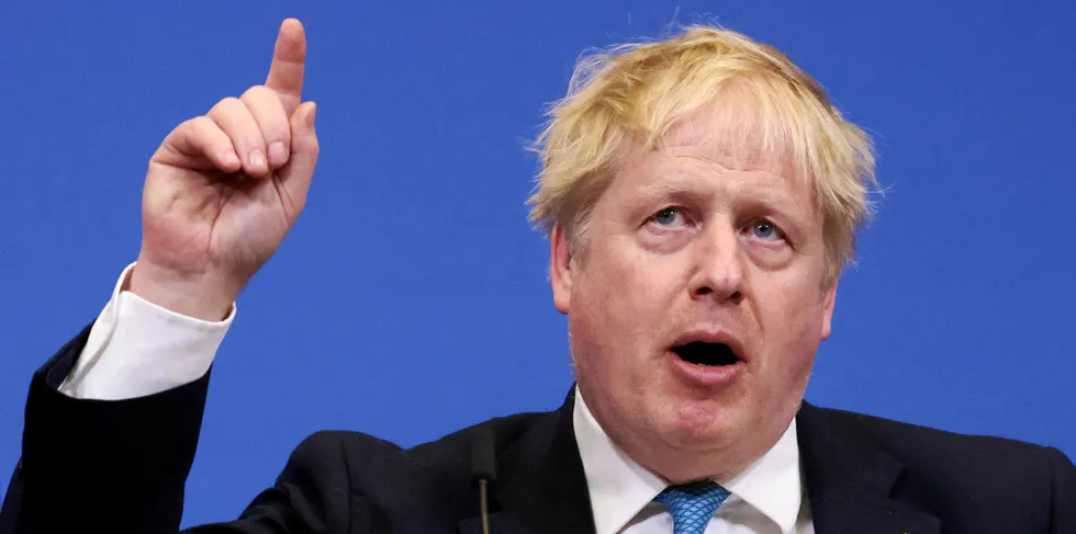 UK Prime Minister Boris Johnson.
