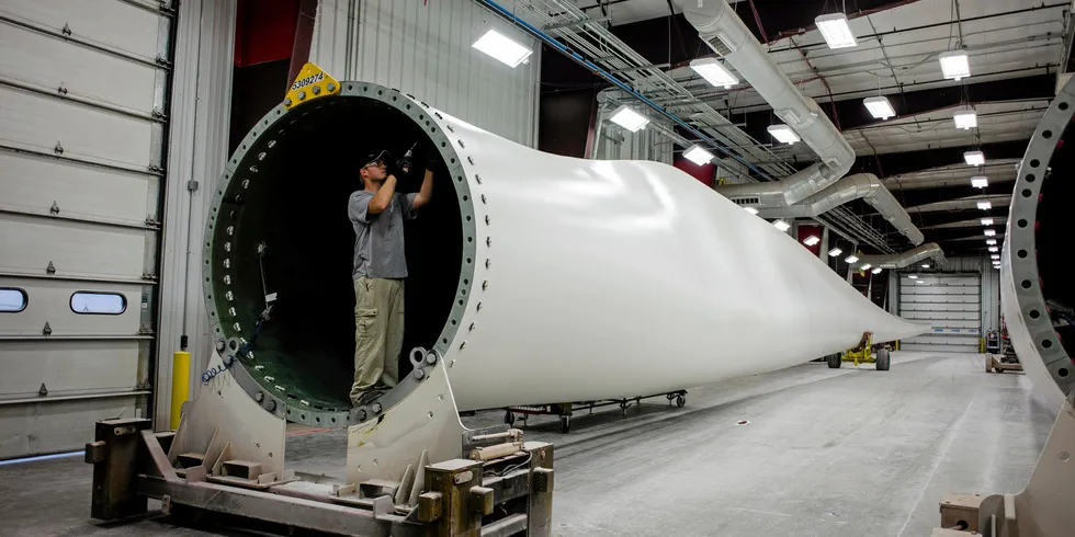Siemens Gamesa blade production in Fort Madison, Iowa