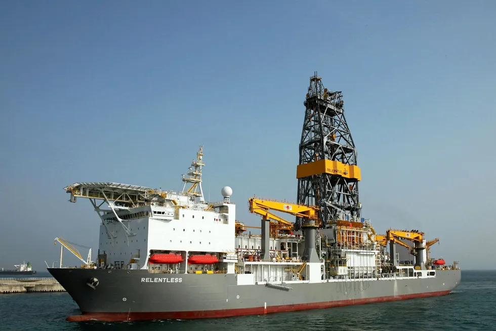 Greening: Ultra-deepwater unit: the drillship Valaris DS-18 (Relentless)