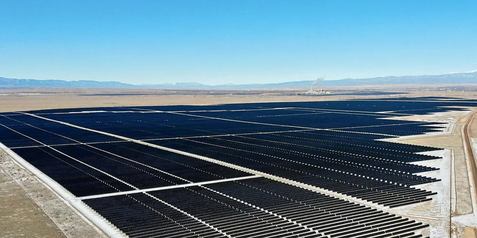 Lightsource BP's Sun Mountain solar plant in Colorado, US