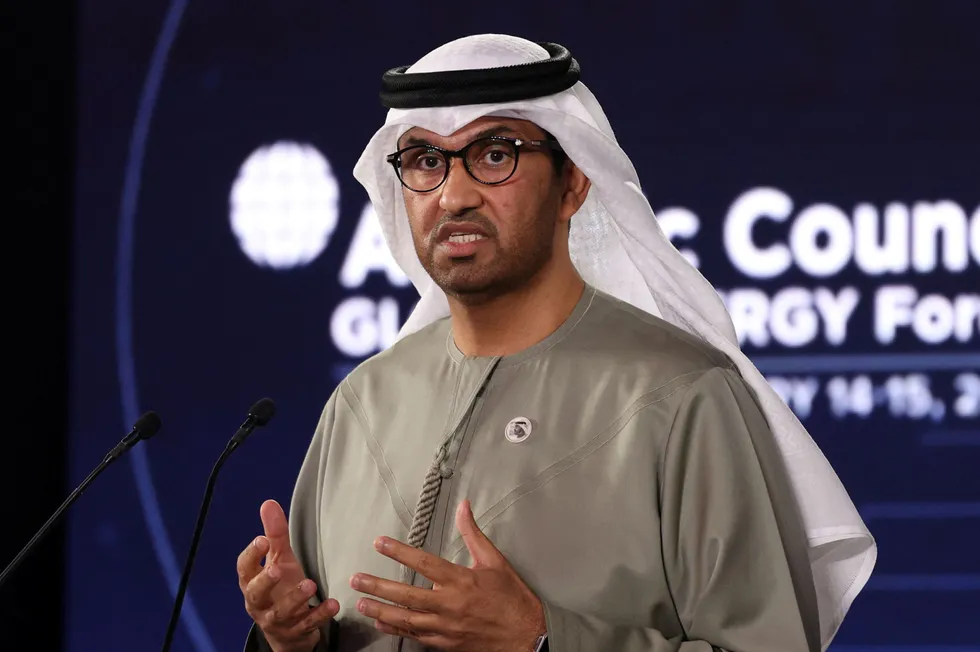 Adnoc group chief executive Sultan Ahmed Al Jaber.