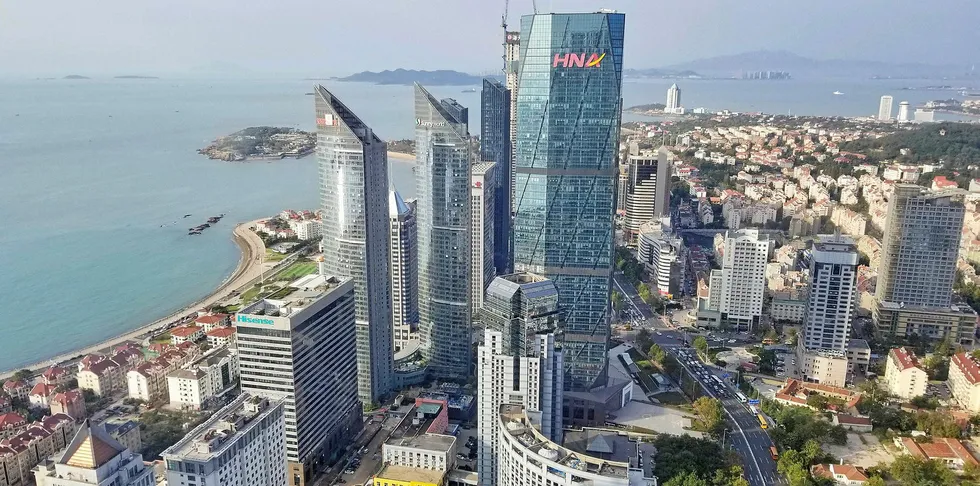 The city of Qingdao.