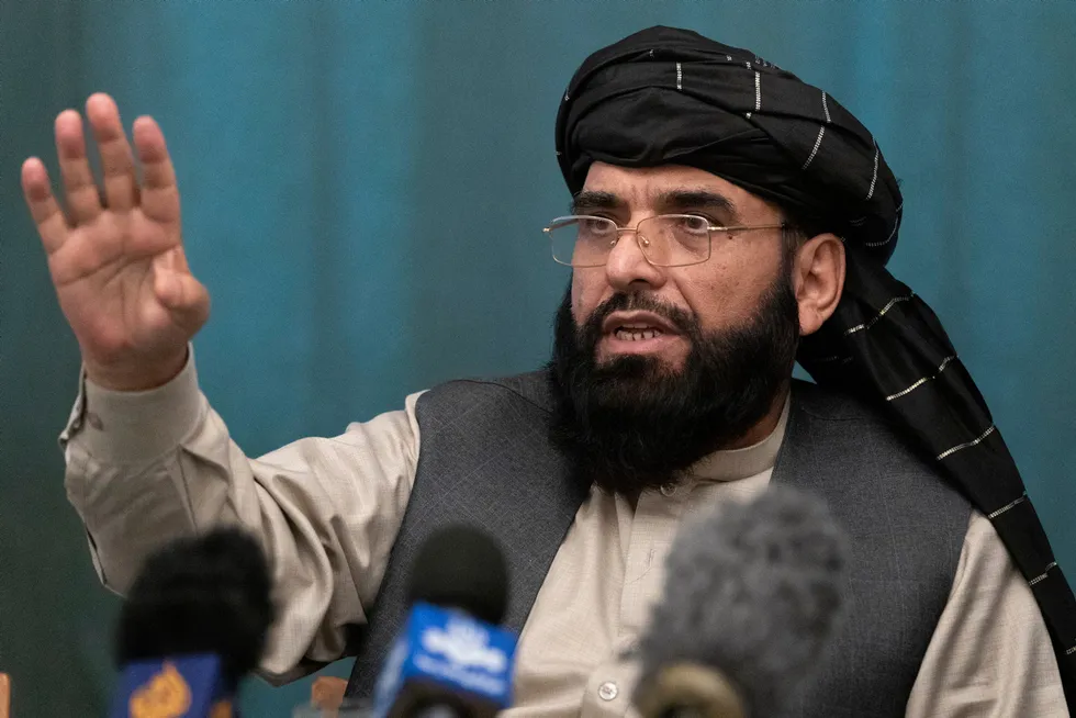 Involvement: Suhail Shaheen, a member of Taliban negotiation team who visited Ashgabat earlier this year to talk with Turkmenistan on securing proposed TAPI gas export pipeline project