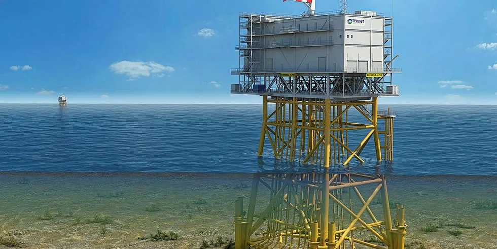 Image of TenneT offshore substation
