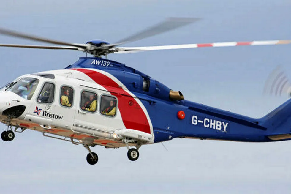 Wrong platform: a similar Bristow-operated AW139 aircraft landed on the wrong facility last year