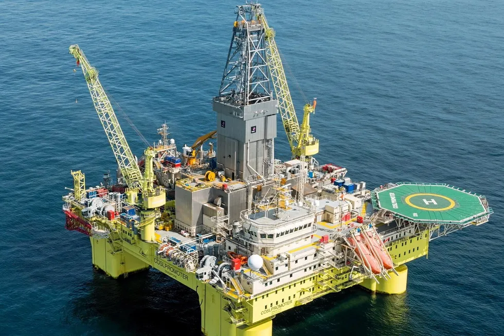The semi-submersible drilling rig COSL Promoter