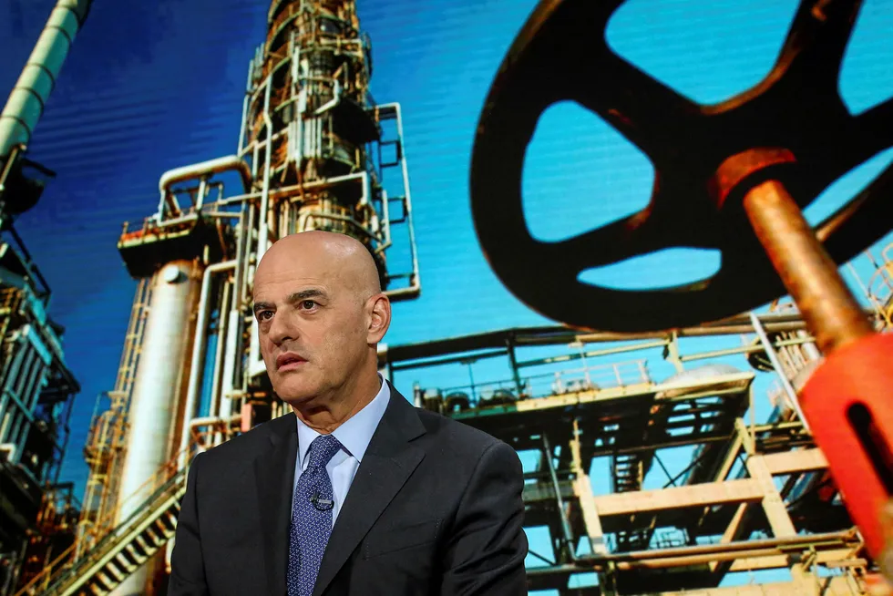 Expansion plans: Eni chief executive Claudio Descalzi