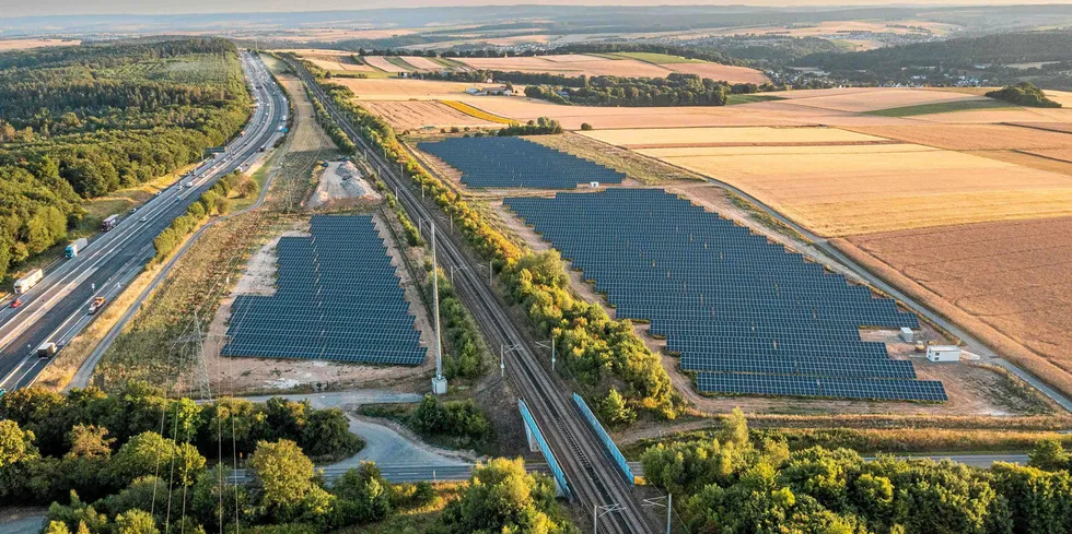 EnBW's recently completed Bad Camberg solar array in Germany's Hesse state.