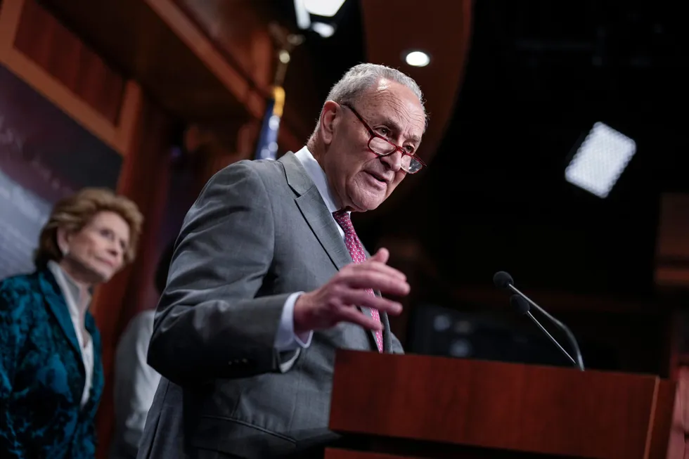 Senate Majority Leader Chuck Schumer.