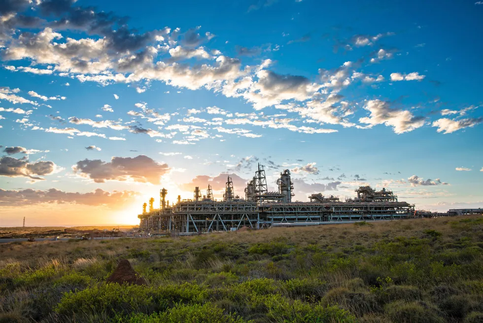 Chevron's Gorgon project on Barrow Island, offshore Western Australia.