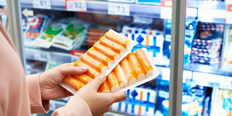 Surimi seafood has seen significant sales at US retailers throughout the pandemic.