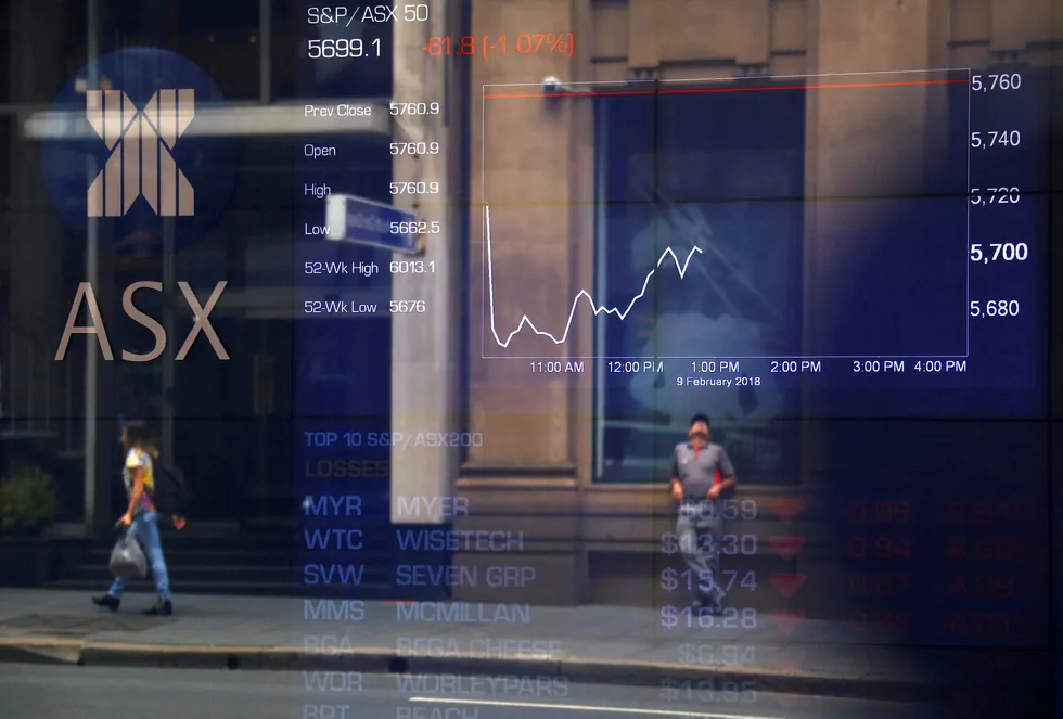 Rattled market: the Australian share market has plunged to its lowest level in nearly eight years as recession looms