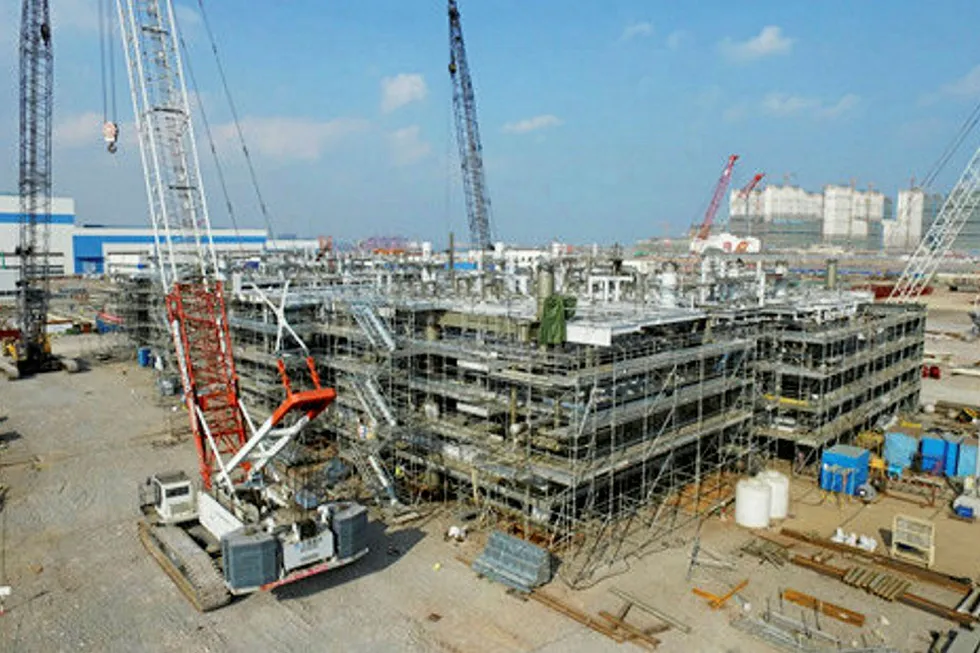 Swamped: the COPE yard in Qingdao