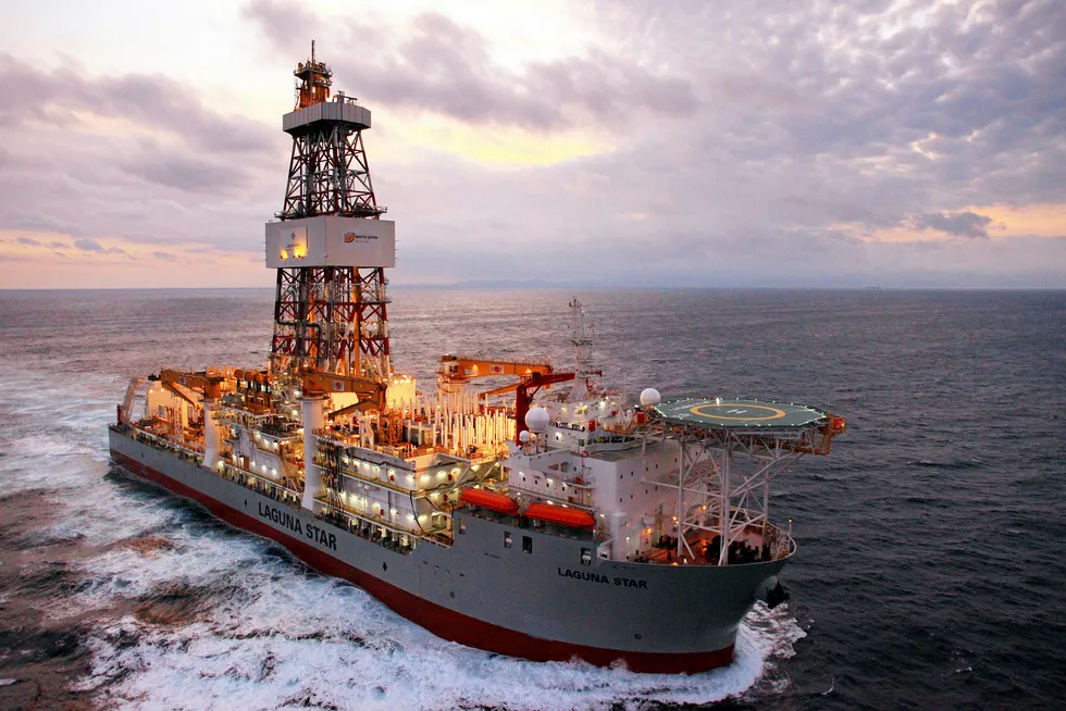 In the frame: the drillship Laguna Star