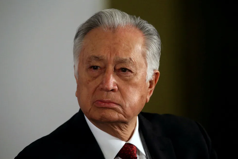 Burning best: Mexico's Federal Commission of Electricity general director Manuel Bartlett