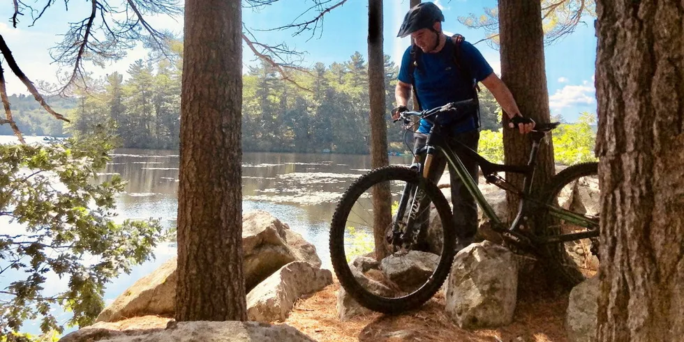 Outside of work KnipBio Larry Feinberg is a passionate mountain biker.