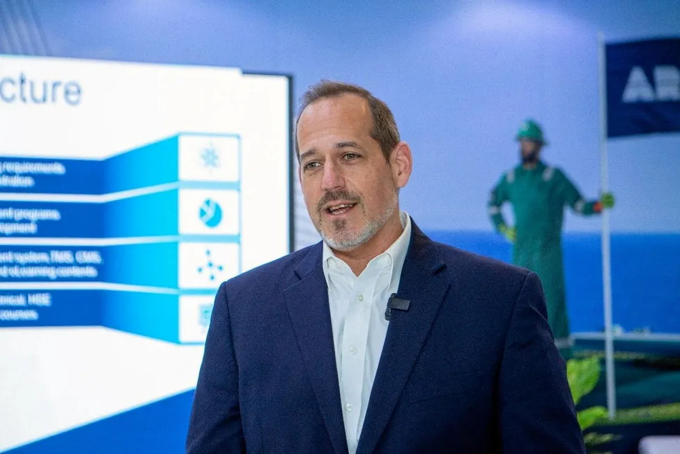 Pledge: Valaris chief executive Anton Dibowitz said the company will continue to develop its sustainability programme.