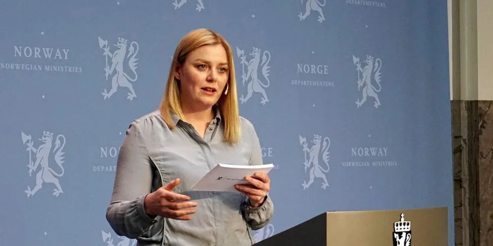 Norwegian energy minister Tina Bru.