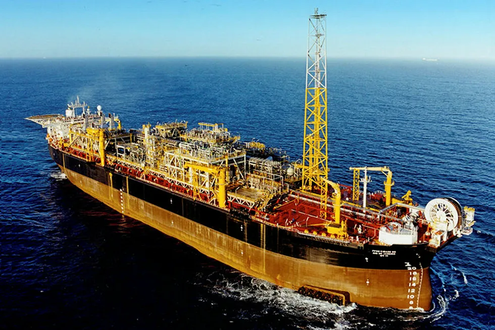 The Modec-owned Cidade do Rio de Janeiro FPSO in the Espadarte field in the Campos basin off Brazil.