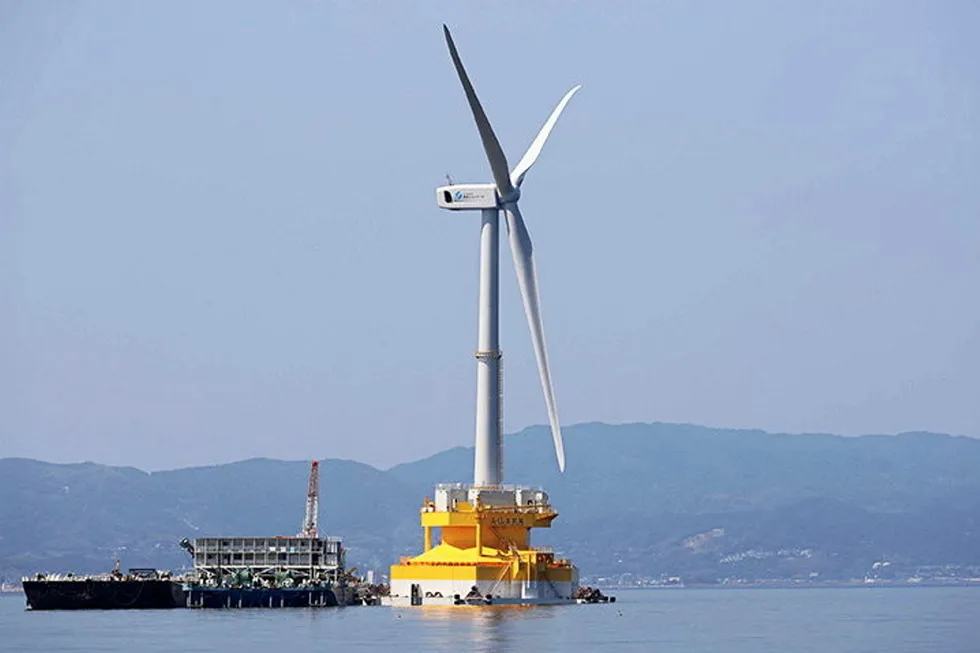 An earlier pilot by the Fukishima Offshore Wind Consortium used downwind technology and a ground-breaking floating substation.
