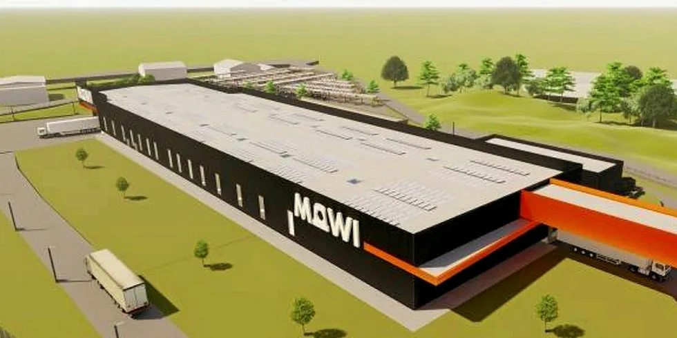 Mowi smoked salmon plant.