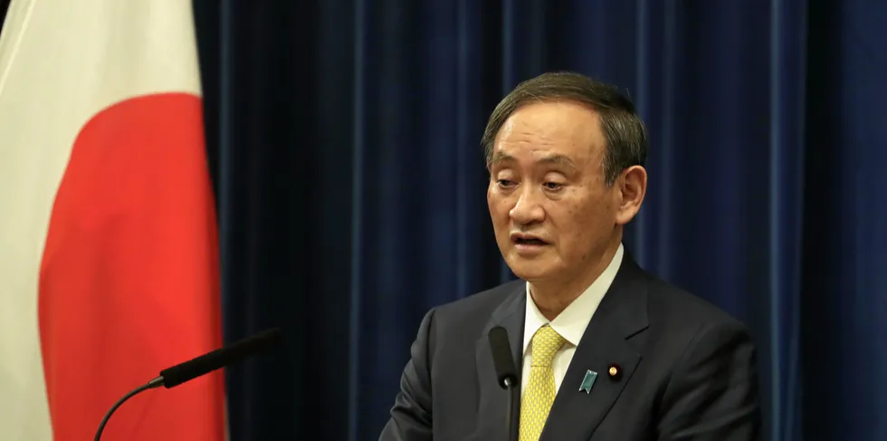 Japanese Prime Minister Yoshihide Suga wants to spur offshore wind growth.