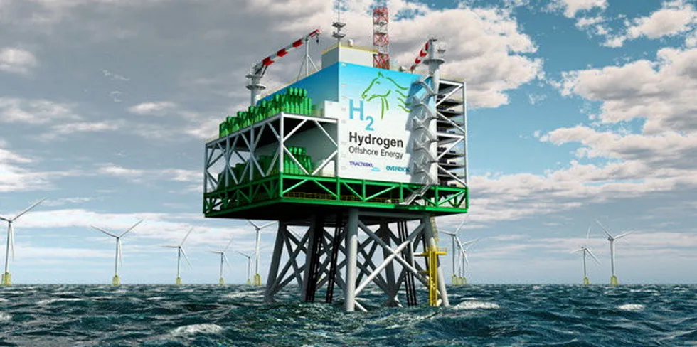 A rendering of the Enterprize/Tractebel platform.