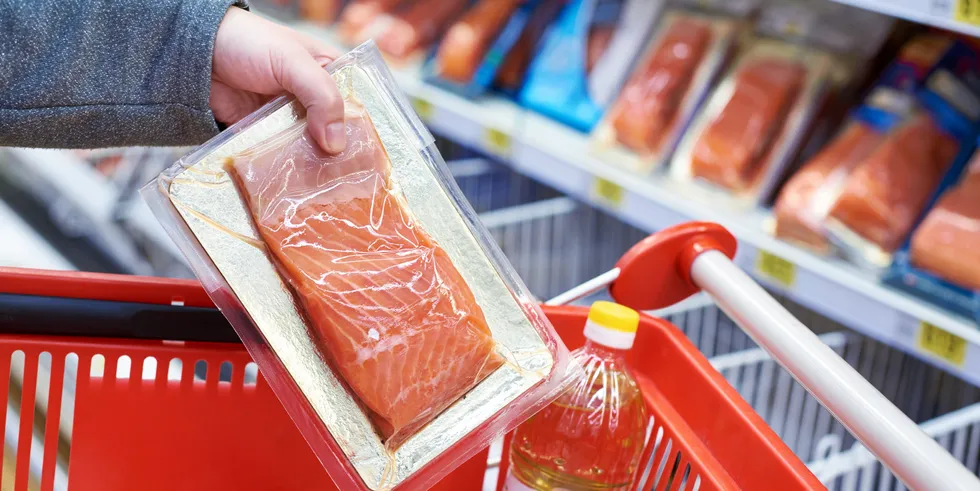 Salmon, the powerhouse of the fresh fish case, posted its second straight month of value and volume sales declines.